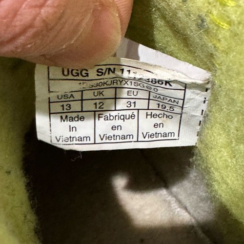 UGG CLASSIC CLEAR MINI II Waterproof Ankle Lime Green Boots - Picture 4 of 12