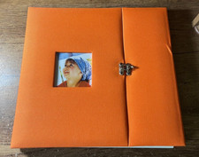 NEW Scrapbook Photo Album Orange with Front Lock 12"x12" 10 Double-Sided Pages 