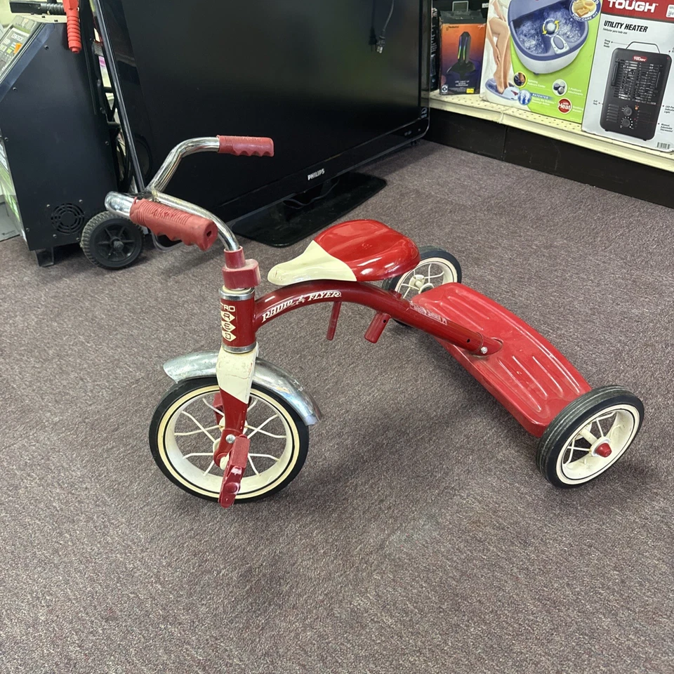 RADIO VOLANTE TRICICLO VINTAGE Modelo #34T Retro Rojo ENVÍO GRATUITO Foto 2 de 4