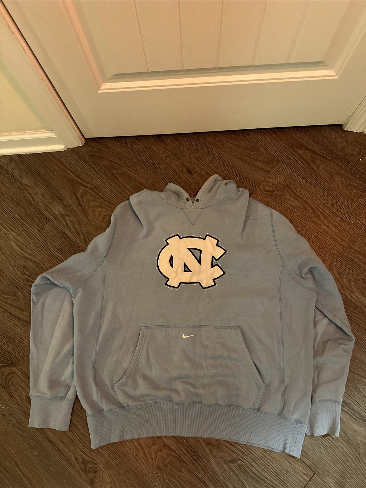 Vintage Nike Center Swoosh UNC Hoodie Gem