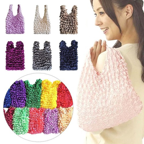 Bubble Stretch Bags Expansion Fold Pleated Bag Fashion Elastic Bag Men