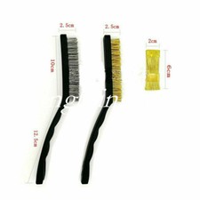 Dental Cleaning Brush Burs Stainless Steel /Brass Brush For Instruments 3 Sizes