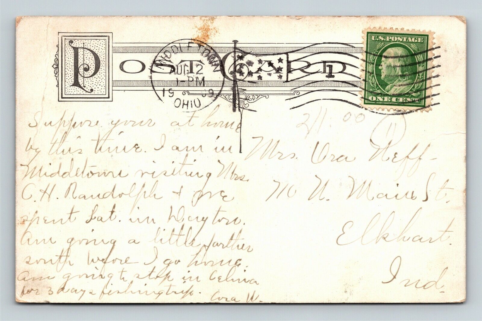 Dayton, OHOhio, The Grotto Soldiers Home, c1909 Vintage Postcard