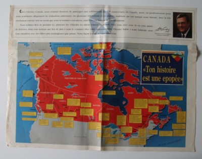 CHRYSLER 1993 History dealer brochure - French - Canada - HS1002000918