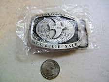 Vintage 1990s Belt Buckle Iowa MCC RELIEF SALE 1996 Mennonite