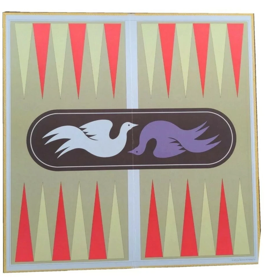 Backgammon Complete Game Vintage 1975 Selchow & Richter  - Image 3 of 4