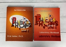 Real Science 4 - Kids Hardcover Physics Level 1 Book Paperback Lab Workbook Set