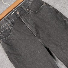 Abercrombie Fitch The Slim Straight Ultra High Rise Black Jeans Womens 25