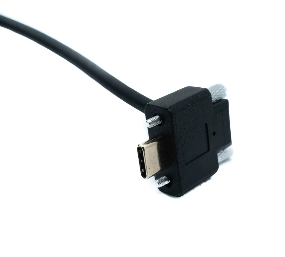 SYSTEM-S USB 3.1 Gen 2 Kabel 200 cm Typ C Stecker zu Stecker Single Double Screw - Bild 4 von 4