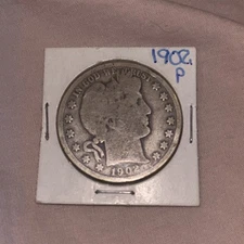 1902 P Barber Half Dollar 50c Better Grade Almost FULL LIBERTY