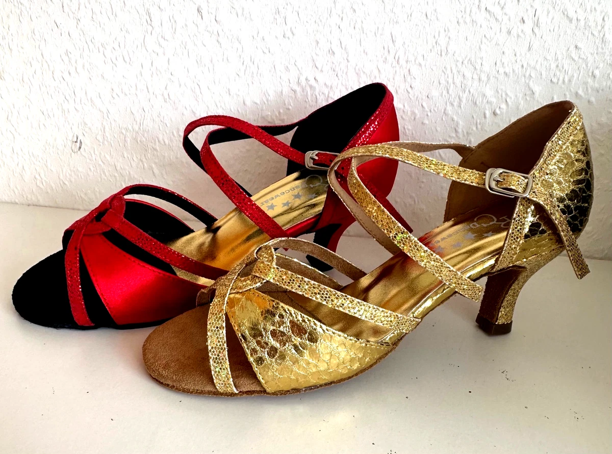 Scarpe Jazz In Pelle Morbida Con Suola Divisa – Slip-on Da Ballo Per Donna, Uomo, Ragazzi, Bambini, Ideali Per Salsa, Latino, Moderno, Swing - 3