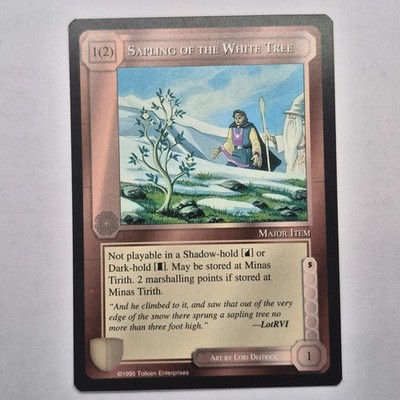 SAPLING OF THE WHITE TREE - Middle Earth CCG 1995 NON PLAYED BLACK BORDER