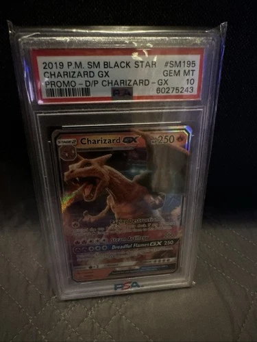 PSA 10 GEM MINT Charizard GX Black Star Promo 2019 Pokemon SM195