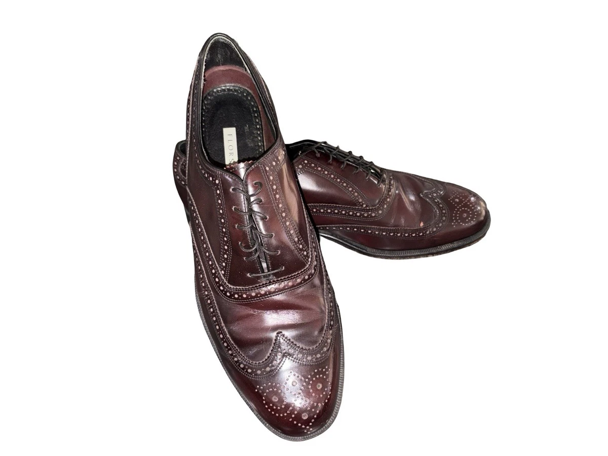Florsheim‎ Ashlin Burgundy Leather Split Toe Derby Dress Shoes Mens 12D Great Condition: Florsheim Ashlin Split Toe Leather Men main image 2