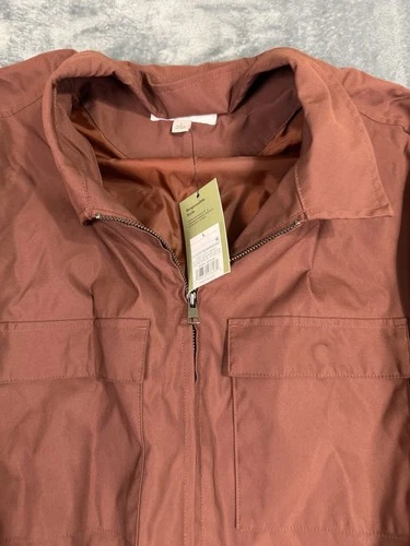 Goodfellow & Co Mens Red Brown Full-Zip Jacket Size L Lightweight NWT image 5