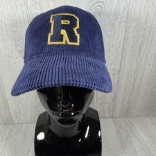 Blue Corduroy Baseball Cap R River Island New Without Tags One Size