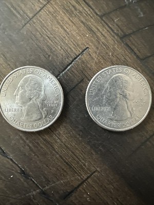 2 Rare 2020 Washington Quarter National Park Bats, P Mint