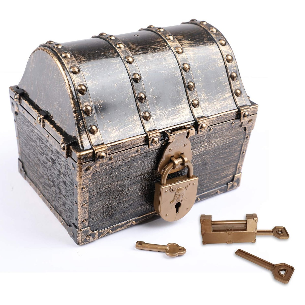 Kids Pirate Treasure Chest Plastic Pirate Vintage Treasure