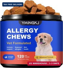 Dog Allergy Relief Chews - Vet Formulated Itch Relief for Dogs with Seasonal All