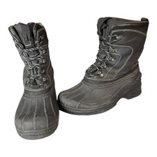 Unisex Kids Thermolite Snow Boots Black US Size 9