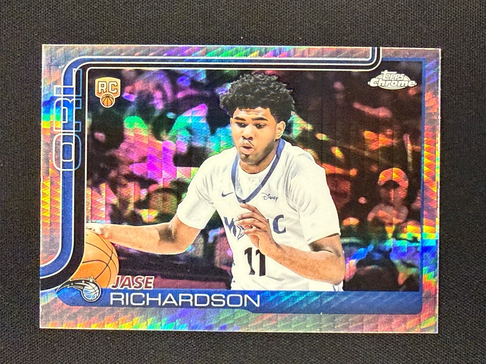 2025-26 Topps Chrome Jase Richardson #275 Prism Refractor Orlando Magic