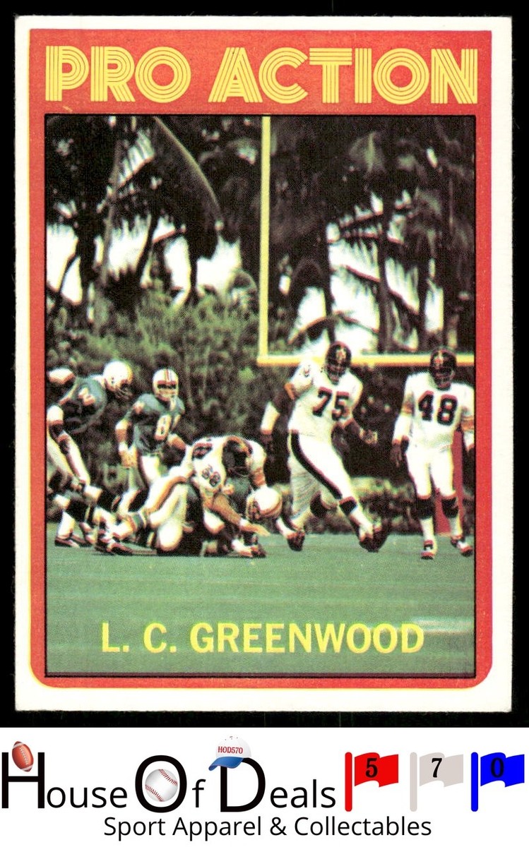 1972 Topps #257 L.C. Greenwood Pittsburgh Steelers Vintage