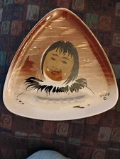 POTTERY COLLECTABLE - An Ashtray, vintage Mid-Century Modern art pottery...