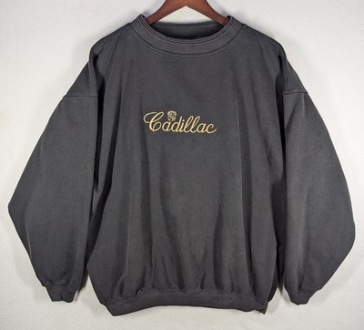 Vintage '90s Black Cadillac Embroidered Pullover Size XL