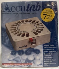 Accutab 7 Day 3x Daily Pill Dispenser AT 100 Under Cabinet Mount Sealed New  