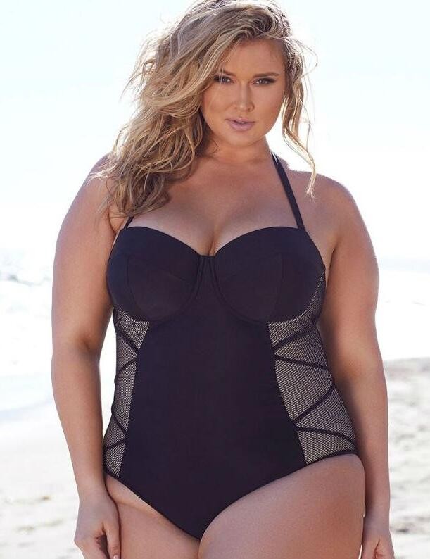 42C Playful Promises Swimsuit Swimming Costume Hunter McGrady PPHG003 Black