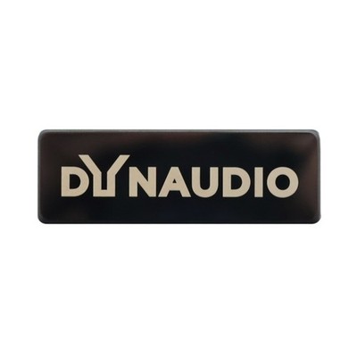 Dynaudio stainless steel customize Logo Badge 60mm(2.36'')X20mm(0.78'') Dark Grey