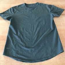 Bylt Athletic Shirt Men XL Black Striped Short Sleeve Athleisure Stretch