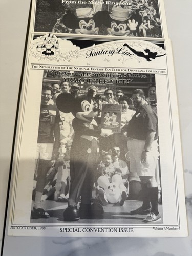 FANTASY LINE NEWSLETTER DISNEYANA COLLECTORS 1987,1988,1990/ 8 ISSUES - Picture 7 of 8