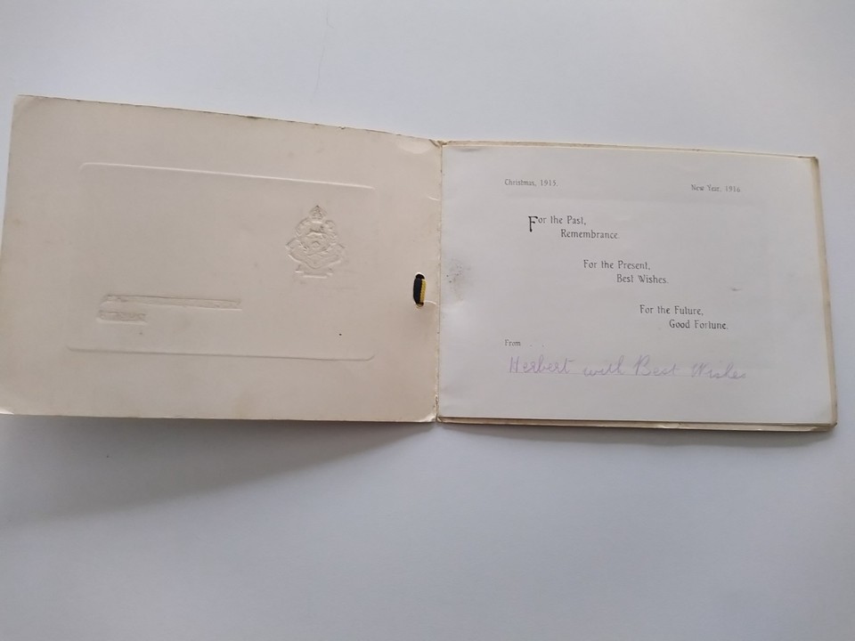 Hampshire Regiment Kitchener Barracks Quetta Christmas Card 1915 2/4th ...