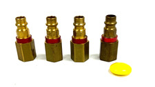 QUICK DISCONNECT COUPLING 1/2"-18 X 1/4" OAL 1-3/4" LOT OF 4