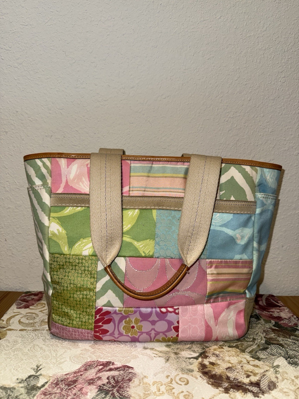 Coach Hamptons Spring patchwork tote bag - image 3