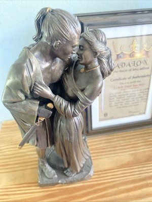 Avalon La Belle Dame Sans Merci Knight s Temptation Bronze Effekt Figur Echtheitszertifikat