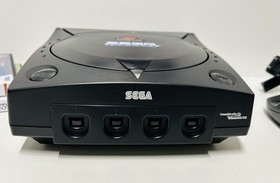 Sega Dreamcast System Black Sports Console -  HDMI Adapter- 8 Games - VMU Memory