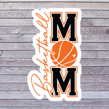 Basketball Mom Sticker Vinyl Decal Sports Mom Game Day Gift