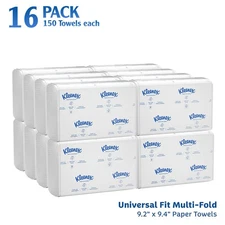 Kleenex Multifold Paper Towels White 2400 Ct Case | 150/Pack | 16 Packs
