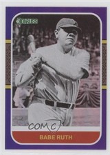 2021 Panini Donruss Retro 1987 Variation Holo Purple Babe Ruth #228 HOF 06tg