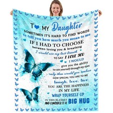 50x60 Inch Daughter Birthday Graduation Wedding Gifts Soft Throw Blanket