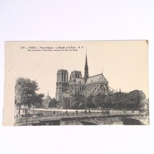 Vintage Paris Notre-Dame Cathedral Postcard by A. Papegin