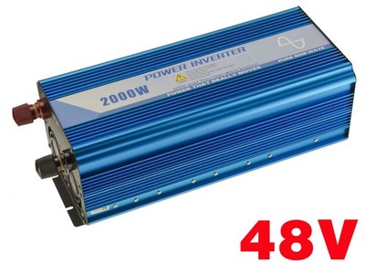 PUR SINUS Wechselrichter 48V / 220V 2000 Watt (Spitze 4000W) Pure Sinus