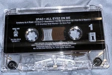 Tupac Shakur  - All Eyez on Me  Book 1-  2Pac  CASSETTE TAPE ONLY NO INSERT