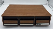 Vintage VTG Randix ATD 36 Cassette Tape Storage Case 3 Drawer for 36 Tapes