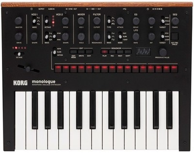 Korg Monologue Monophonic Analog Synthesizer Black