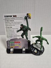 Heroclix Venom Scorpion 050a súper raro con tarjeta