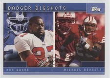 2001 Topps Combos Badger Bigshots ( ) Ron Dayne Michael Bennett #TC14 1m35