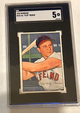 1952 Bowman Al Rosen #151 Cleveland Indians SGC Graded 5 EX